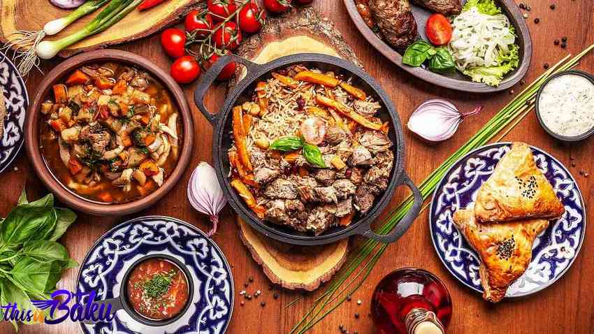 رزرو هتل باکو، غذاهای اصیل آذربایجانی-